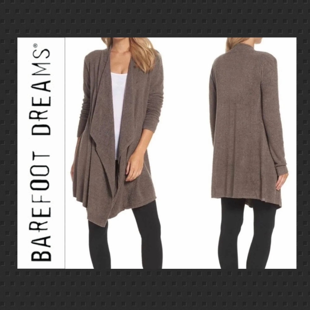 Barefoot Dreams Bamboo Chic Lite Open Wrap Sweater S/M